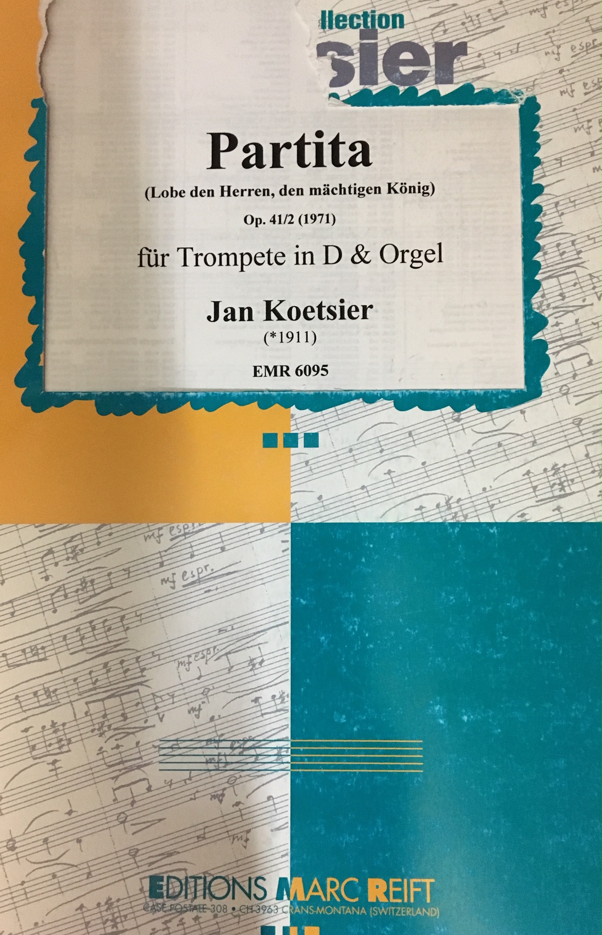Koetsier, Jan Partita op.41,2 : für Trompete in D und Orgel (197
